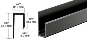 CRL Canadian Style 1/4" Deep Nose "J" Channel