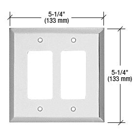 CRL Double Designer Metal Mirror Plate