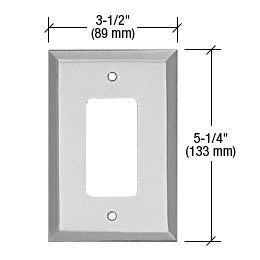 CRL Single Designer Metal Mirror Plate