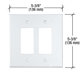 CRL Double Designer Acrylic Mirror Plate