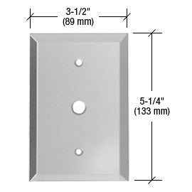 CRL 3/8" Cable TV Glass Mirror Plate