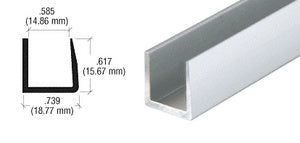 CRL 9/16" Single Aluminum U-Channel