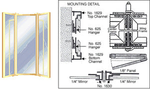 CRL Custom Size Double Fold Over Mirror Frame