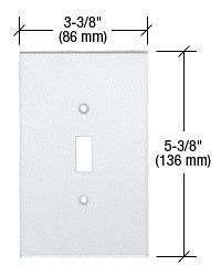 CRL Single Toggle Switch Acrylic Mirror Plate