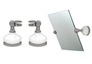 CRL Porcelain and Chrome Mirror Pivots