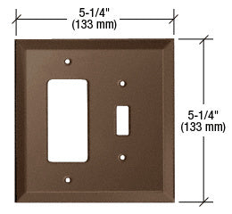 CRL Designer Toggle Combo Glass Mirror Plate