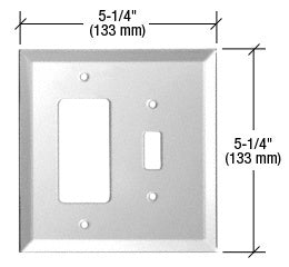 CRL Designer Toggle Combo Glass Mirror Plate