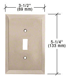 CRL Single Toggle Metal Mirror Plate