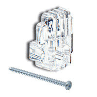 CRL 1/4" Plastic Mirror Clips and Screws - Pack of 1000