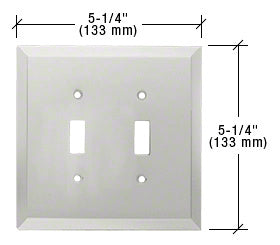 CRL Double Toggle Metal Mirror Plate