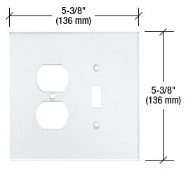 CRL Duplex Toggle Combo Acrylic Mirror Plate