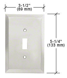 CRL Single Toggle Metal Mirror Plate