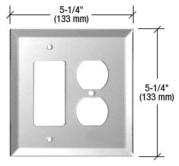 CRL Designer Duplex Combo Glass Mirror Plate