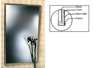 CRL Stainless Steel Deluxe Theft-Proof Framed Mirror