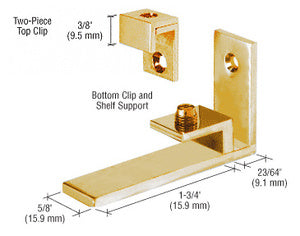 CRL Combined Shelf Support and Mirror Clip