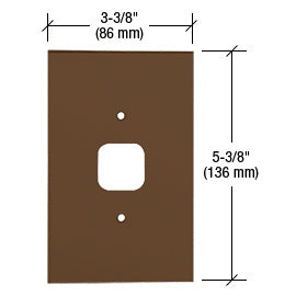 CRL 1-1/4" Square Telephone Acrylic Mirror Plate