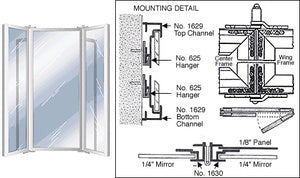 CRL Custom Size Fold Over Mirror Frame