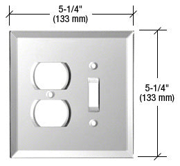 CRL Duplex and Toggle Combo Glass Mirror Plate