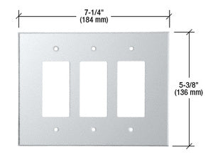 CRL Triple Designer Acrylic Mirror Plate