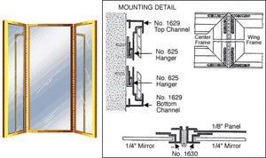 CRL Custom Size Triple Mirror Frame