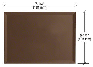 CRL Triple Blank Without Screw Holes Glass Mirror Plate