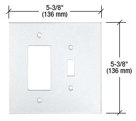 CRL Designer and Toggle Combo Acrylic Mirror Plate