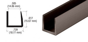 CRL 9/16" Single Aluminum U-Channel