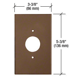 CRL Single 1-3/8" Hole Acrylic Mirror Plate