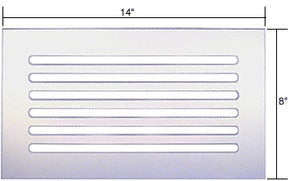 CRL Acrylic 14" x 8" Mirror Grille