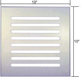 CRL Clear Flat Acrylic 10" x 10" Mirror Grille