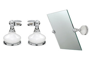 CRL Porcelain and Chrome Mirror Pivots