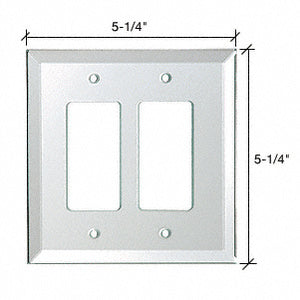 CRL 2X Designer Back Painted Glass Cover Plate *Discontinued*