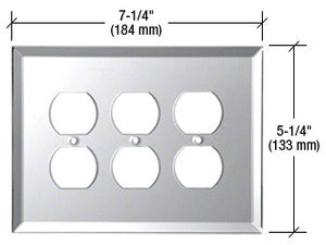 CRL Triple Duplex Glass Mirror Plate