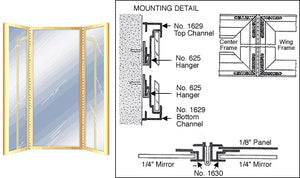 CRL Custom Size Triple Mirror Frame