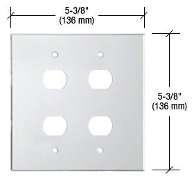 CRL Clear Quad Despard Acrylic Mirror Plate