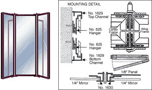 CRL Custom Size Double Fold Over Mirror Frame