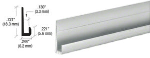 CRL Aluminum 1/8" "J" Channel