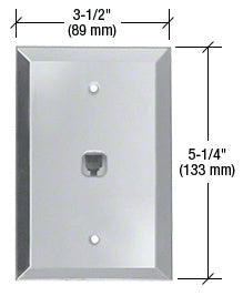 CRL Modular Phone Jack Glass Mirror Plate