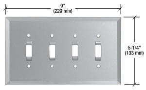 CRL Quad Toggle Glass Mirror Plate