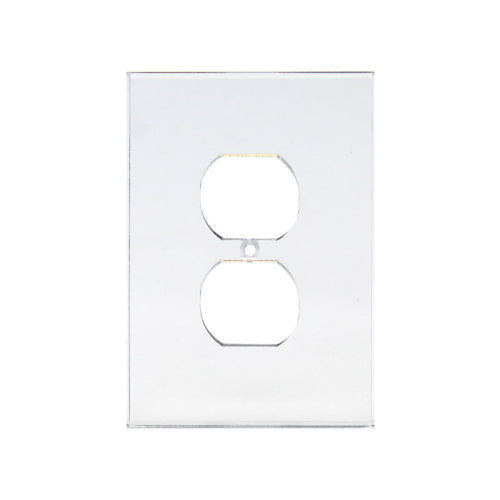 FHC Clear Single Duplex Plug Acrylic Mirror Plates