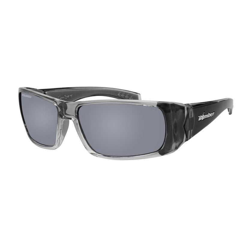 FHC Bomber Safety Eyewear - Pipe Series - Silver Mirror Polarized