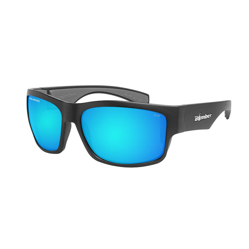 FHC Bomber Safety Eyewear - Tiger Series - Blue Mirror Polarized